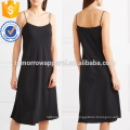 Venta caliente correa de espagueti negro midi summer daily dress para la fabricación de la muchacha atractiva ropa de mujer al por mayor de la manera (TA0006D)